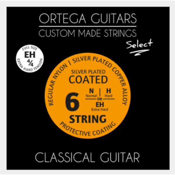Ortega Guitars - Select - Classical Guitar Strings - Extra Hard Tension (NYS44..