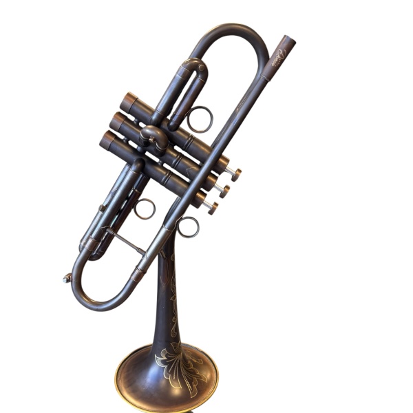 Mandala Draco Vintage Coffee Bb Trumpet with Dizzy Bell and Deluxe Case - Image 6