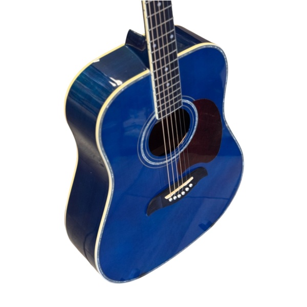 Dent & Scratch Oscar Schmidt Acoustic Guitar Select Spruce in Blue (OG2TBL-A) - Image 2