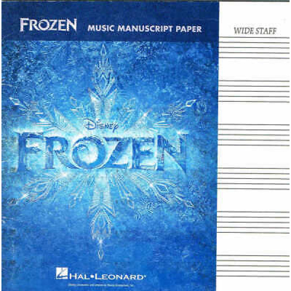 Pre-Owned Frozen Music Manuscript Paper - 32 Pages - 6 Large-Size Staves - Inc..
