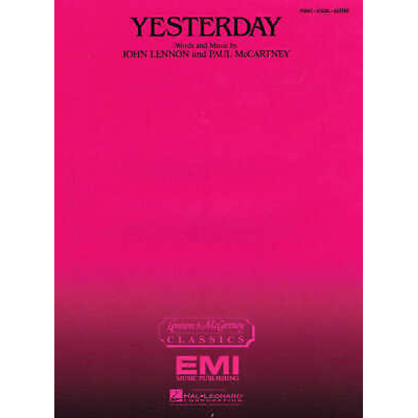 Yesterday - John Lennon - Piano/Vocal/Guitar (HL00355735)