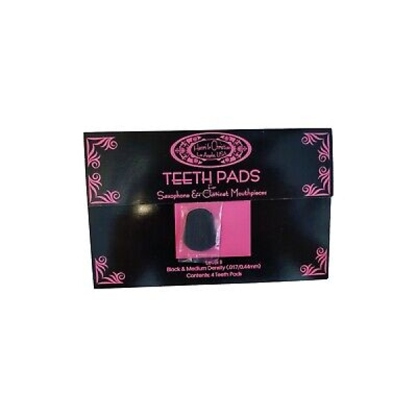 Henri & Christian Teeth Pads for Saxophone & Clarinet Mouthpieces Black .017/0..