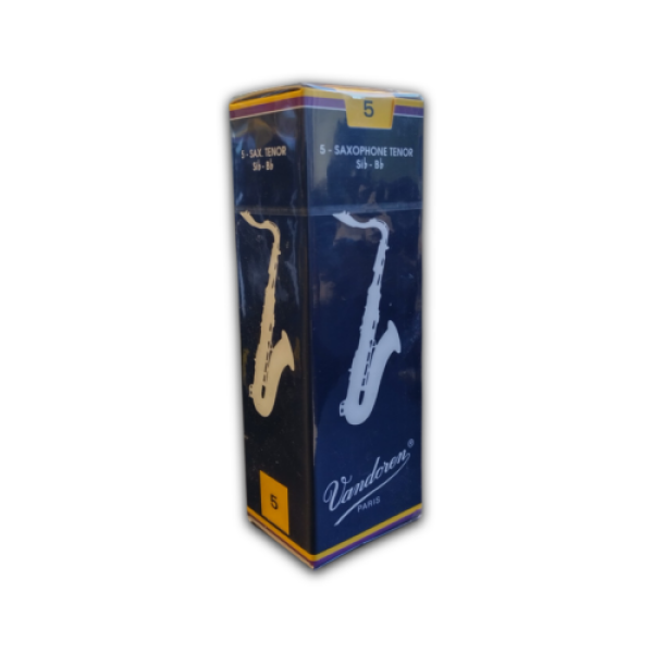 Vandoren Traditional Bb Tenor Sax Reeds - Strength 5 - 5-Pack (SR225)