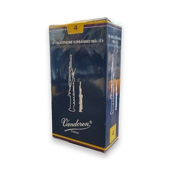 Vandoren Traditional Eb Sopranino Sax Reeds- Strength 4 - 10 Pack (SR234)