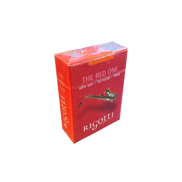 Rigotti The Red One Alto Sax Reeds - Filed - Strength 2 - Box of 10