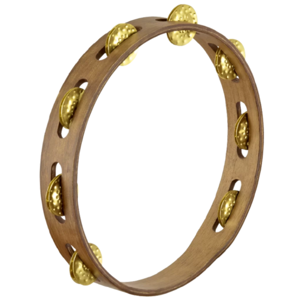 Meinl Percussion 10-Inch Tambourine - Vintage, Walnut Brown (TA1V-WB)