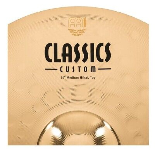 Meinl Cymbal Hi Hat Pair - Classics Custom Brilliant - 14 Inch (CC14MH-B) - Image 7