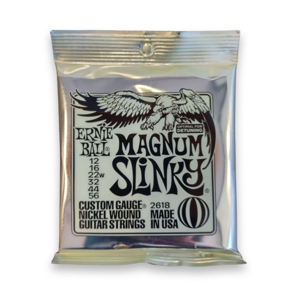 Ernie Ball Magnum Slinky Nickel Wound Electric Guitar Strings 12-56 Gauge (26180