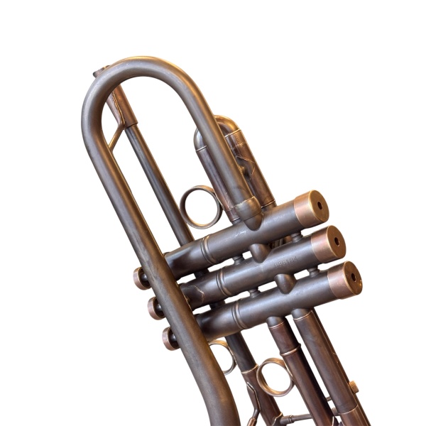 Mandala Draco Vintage Coffee Bb Trumpet with Dizzy Bell and Deluxe Case - Image 4
