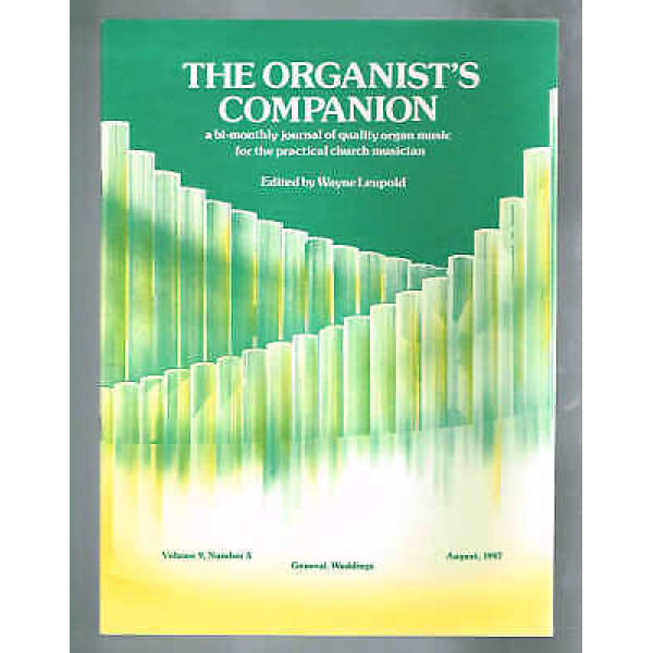 Pre-Owned The Organist Companion Vol. 9, No. 5 August 1987