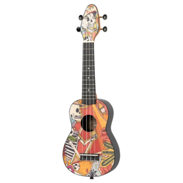 Ortega Keiki Ukulele Pack Soprano Ukulele Agathos ABS El Muerto Set (K2-EM) - Image 3