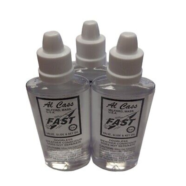 Al Cass Fast Valve, Slide and Key Oil 3 Bottles