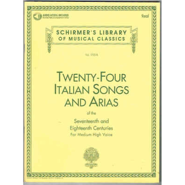 Twenty-Four Italian Songs and Arias of the Seveteenth & Eighteenth Centuries f..