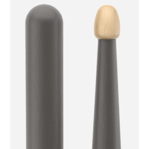 Promark, Rebound, 5B Gray Hickory Wood Tip Drum Sticks (RBH595AW-GRAY) - Image 3