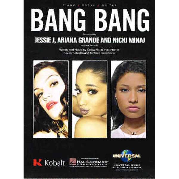 Bang Bang by Jessie J, Ariana Grande and Nicki Minaj Piano - Vocal - Guitar (H..