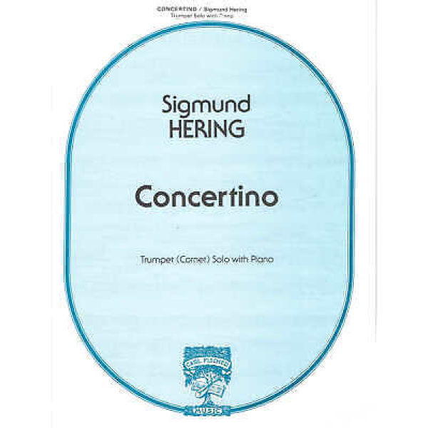Concertino for Trumpet (Cornet) & Piano by Sigmund Hering (W2215)