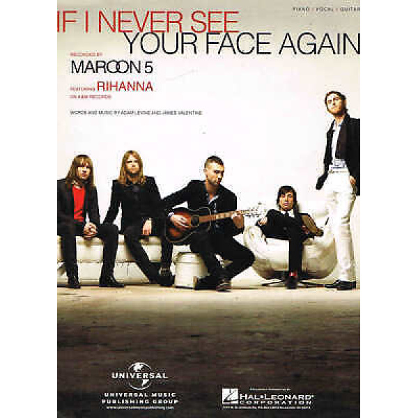 If I Never See Your Face Again by Maroon 5 ft. Rihanna for P/V/G (HL00353836)