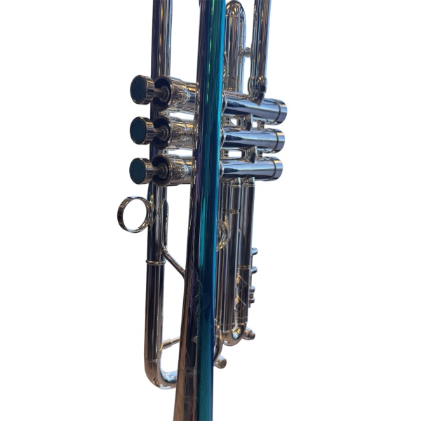 Mandala Marcano Lead Bb Trumpet in Silver Plate Finish with Deluxe Case - Image 3