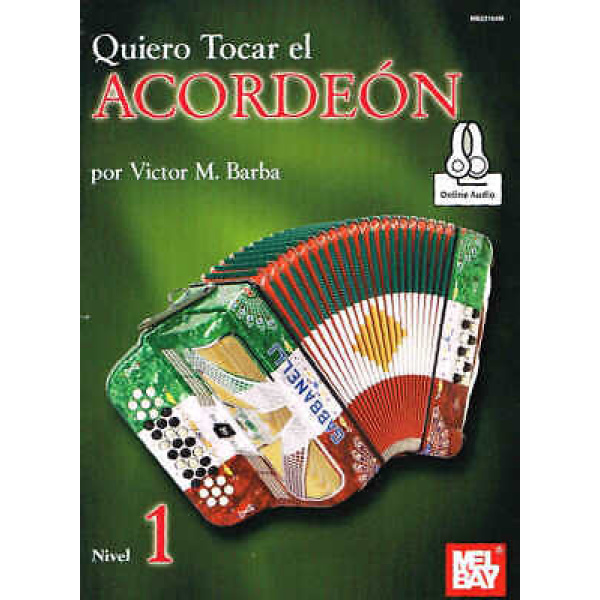 Pre-Owned Querio Tocar El Acordeon por Victor M. Barba Nivel 1 (MB22164M)