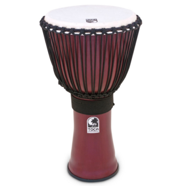 Toca Percussion Freestyle 7-Inch Djembe in Red (TF2DJ-7R)