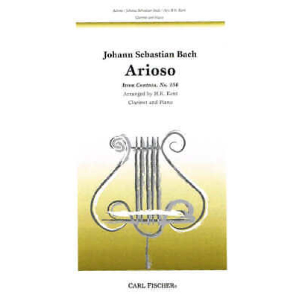 Arioso from 'Cantata No. 156' for Clarinet & Piano Johann Sebastian Bach