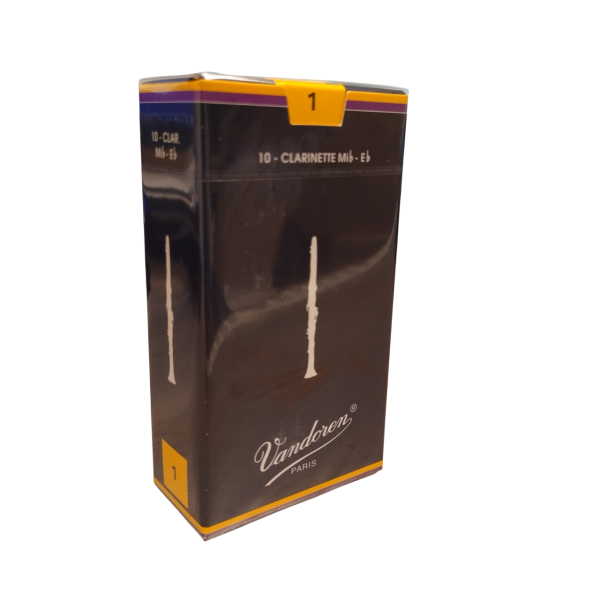 Vandoren Eb Clarinet Traditional Reeds Strength 1 - Box of 10 (CR111)