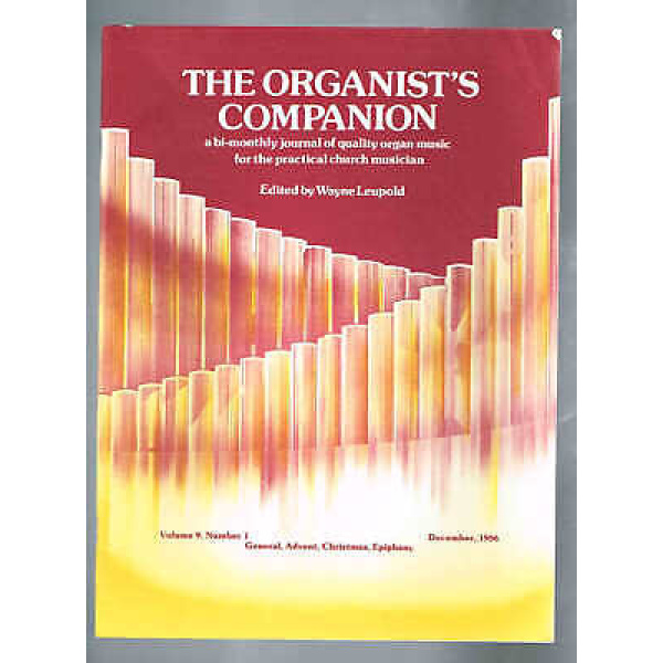 Pre Owned - The Organist's Companion - Vol. 9, No. 1 - December, 1986