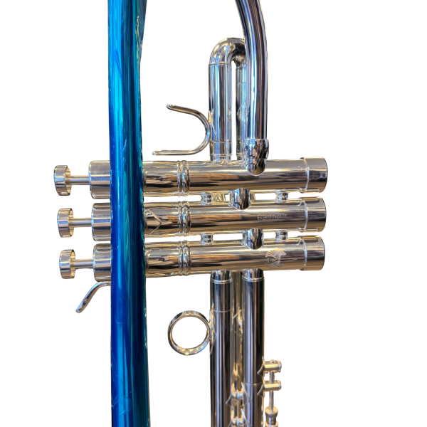 Mandala Angel Bb Trumpet in Silver Plate with Gold Plated Trim with Deluxe Case - Image 7