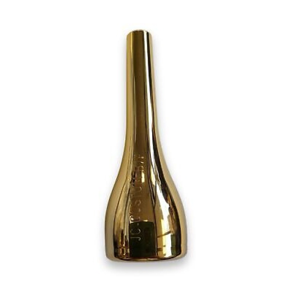 JC Custom Trumpet Mouthpiece - New Glass - B7F (7C) - Gold Finish - Image 2
