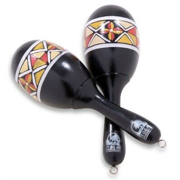 Toca Percussion Wood Painted Maracas (T3132)