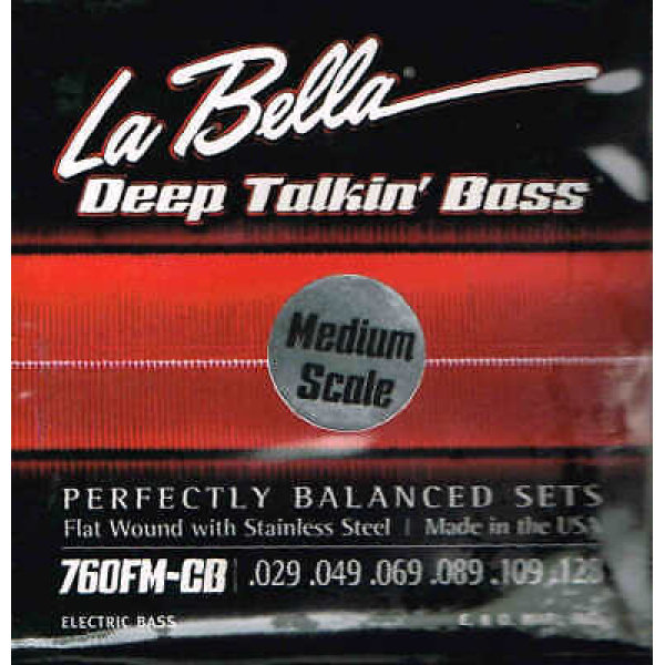 La Bella Deep Talkin' Bass - Medium Scale - .029-.128 (760FM-CB)