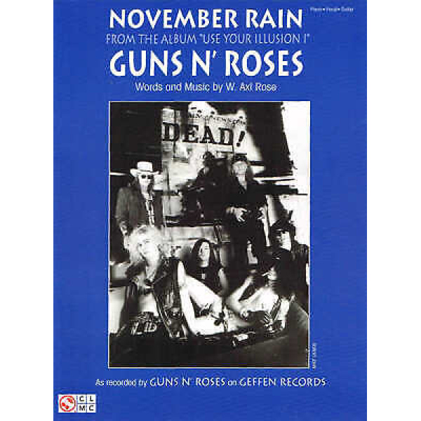 November Rain - Guns N' Roses - Piano/Vocal/Guitar (HL02504125)