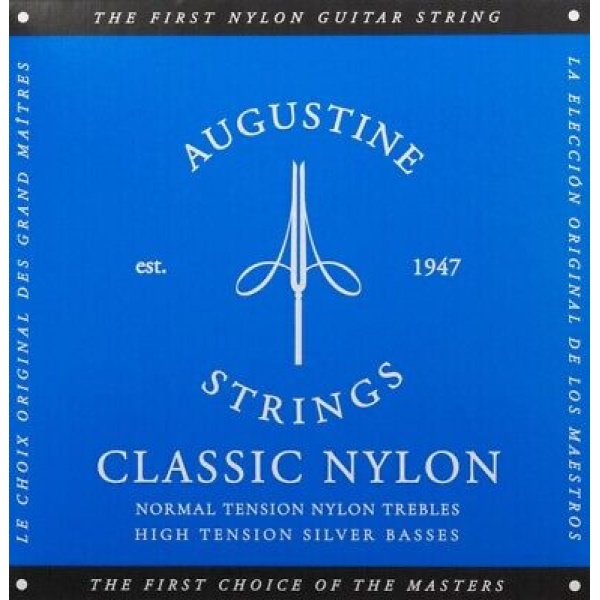 Augustine Guitar String Classic Blue Tension - Normal Treble, High Basses 6 St..