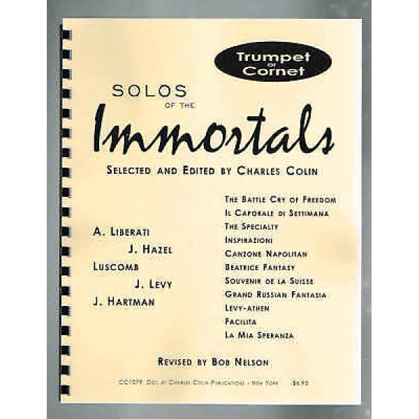 Solos of the Immortals Trumpet or Cornet (CC1079)
