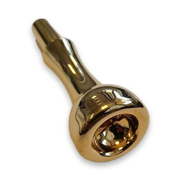 JC Custom Trumpet Mouthpiece - Glass - B7F (7C) - Gold Finish