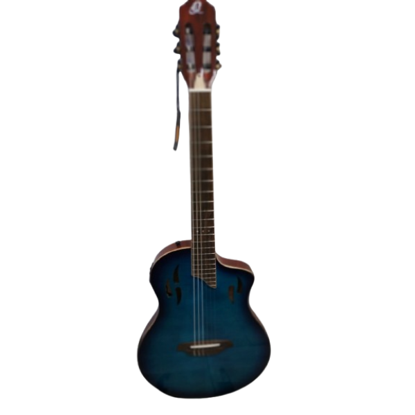 Ortega Classical Guitar - Tourplayer Deluxe - Blue - With Gig Bag (RTPDLX-FMA)