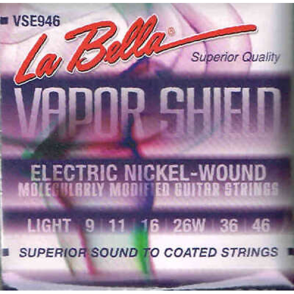 La Bella Vapor Shield Electric Nickel-Wound Light (0.9 -0.46) (VSE946)
