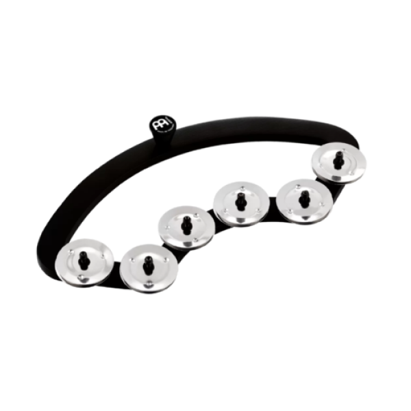 Meinl Percussion Backbeat Tambourine - Stainless Steel Jingles (BBTA2-BK)