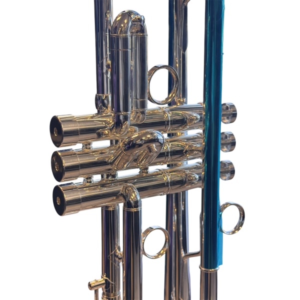 Mandala Marcano Lead Bb Trumpet in Silver Plate Finish with Deluxe Case - Image 8