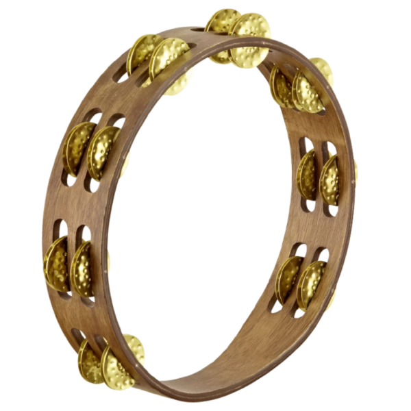 Meinl Percussion 10-Inch Tambourine - Vintage, Walnut Brown (TA2V-WB)