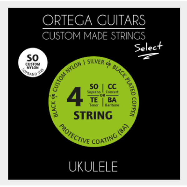 Ortega Guitars - Select - Soprano Ukulele Strings - Custom Nylon (UKS-SO)