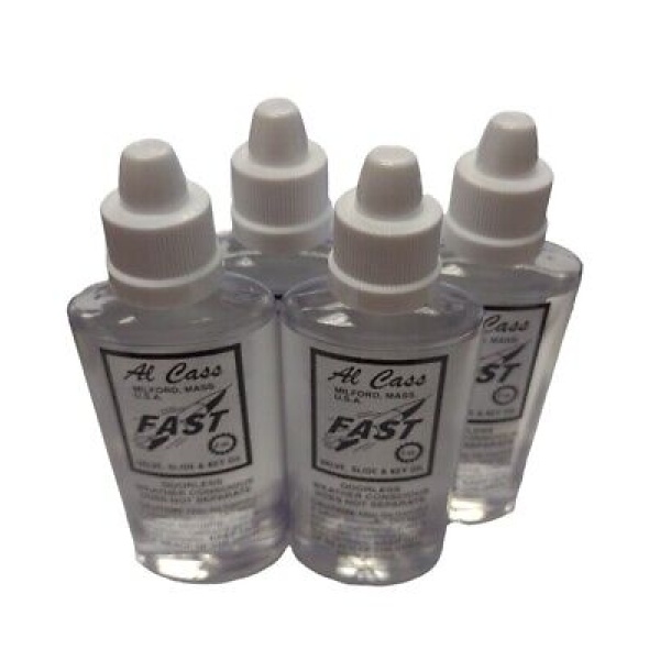 Al Cass Fast Valve, Slide and Key Oil 4 Bottles