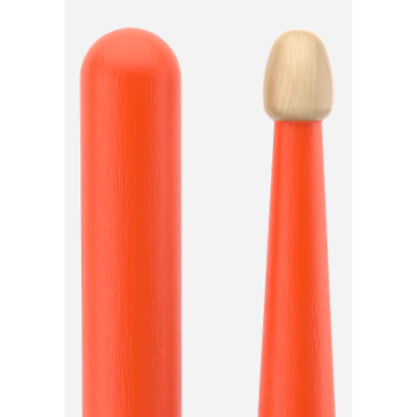 Promark, Rebound, 5B Orange Hickory, Wood Tip, Drumsticks - Image 3