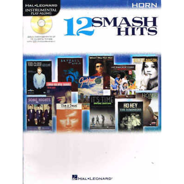 Pre-Owned 12 Smash Hits - Horn - Hal Leonard Instrumental Play Along (HL001190..