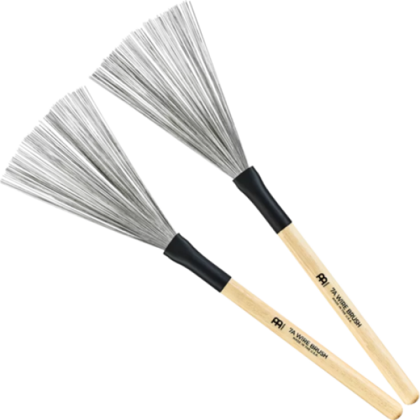 Meinl Stick & Brush Brush with Fixed Wires and Wooden Handle, 7A Size (SB302)