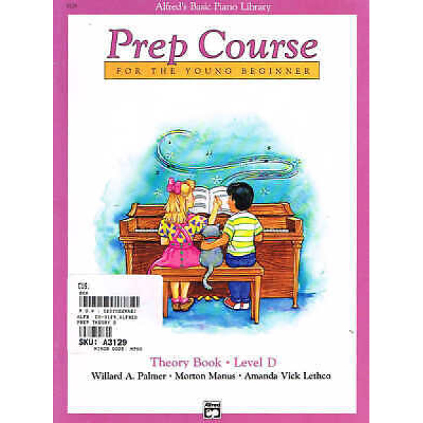 Pre-Owned Alfred's Basic Piano Library - Prep Course - Theory Book Level D (31..