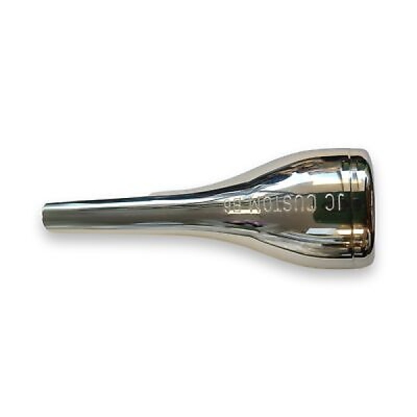 JC Custom Trumpet Mouthpiece - New Glass - B6 (3C) - Silver Finish - Image 2