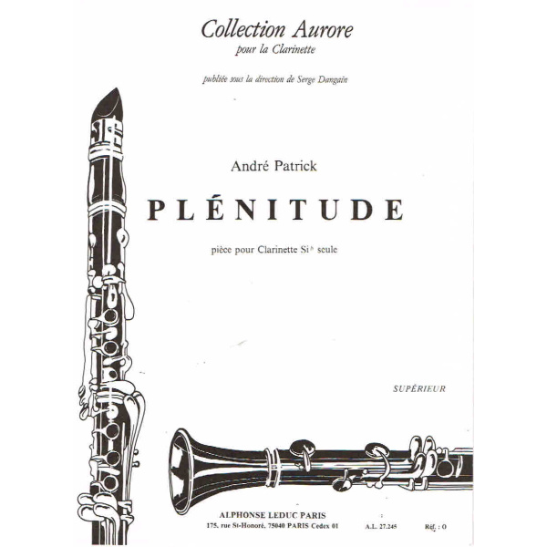 Plenitude by Andre Patrick for Clarinet (HL48184281)