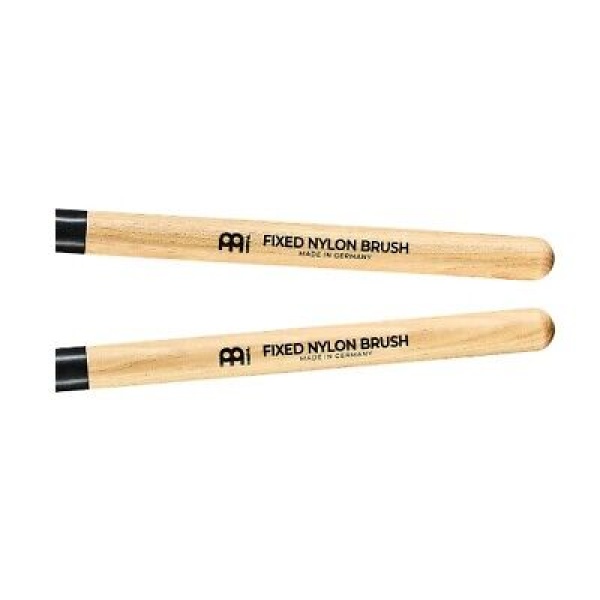 Meinl Stick & Brush Fixed Nylon Drum Brushes with Wood Handles, Pair (SB303) - Image 3