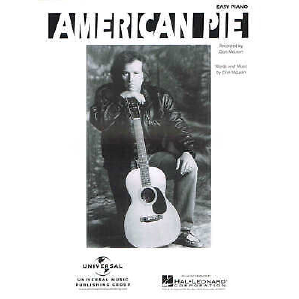 American Pie by Don McLean: Easy Piano Sheet Music (HL00120038)